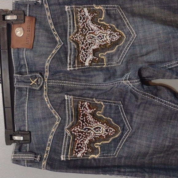 Antik Denim Denim - ANTIK denim beaded jeans Y2k style embellished size 29 light distressing Bootcut